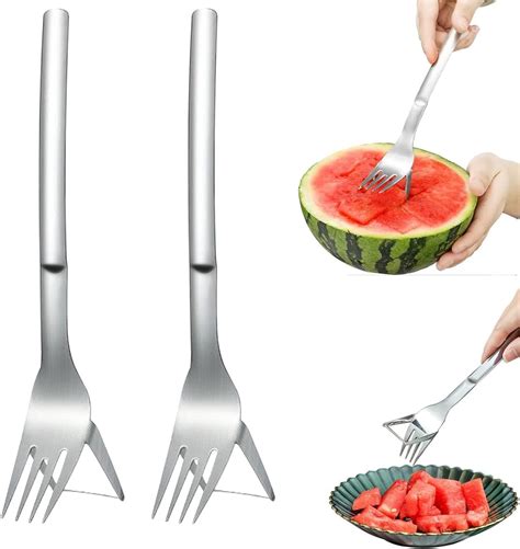 2 In 1 Watermelon Fork Slicer Watermelon Slicer Watermelon Cutter