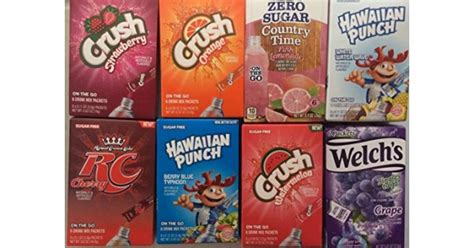 Crush Singles To Go Variety Pack Of 7 Drink Mixes