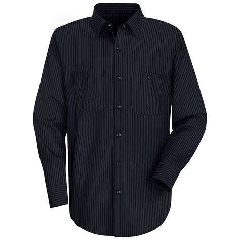 Red Kap Red Kap® Men S Long Sleeve Durastripe® Work Shirt