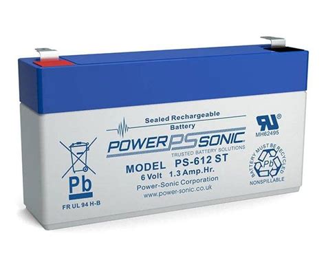 PS 612 Power Sonic Sealed Lead Acid SLA Battery 1 2Ah