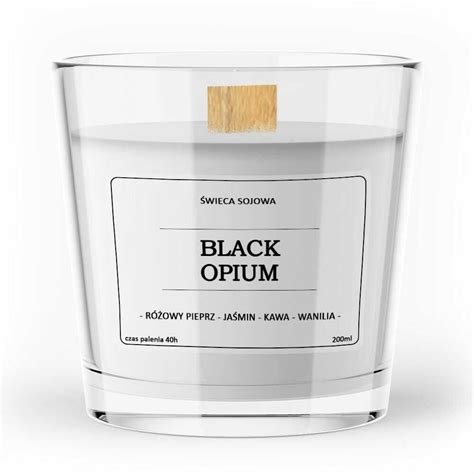 Sojowa Świeca Zapachowa BLACK OPIUM 200 ml Vitafarm VitaFarm