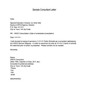 Fillable Online Vcu Sample Consultant Letter Vcu Fax Email Print