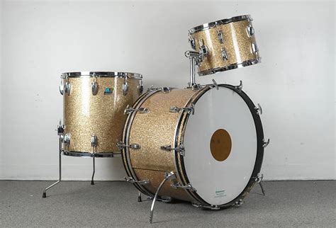 1970s Ludwig Super Classic Champagne Sparkle Drum Set Reverb