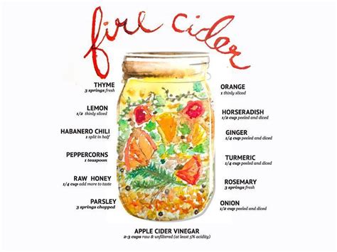 Fire Cider 🔥 Traditional Folk Remedy With A Looong List Of Health Benefits Method Simply Place