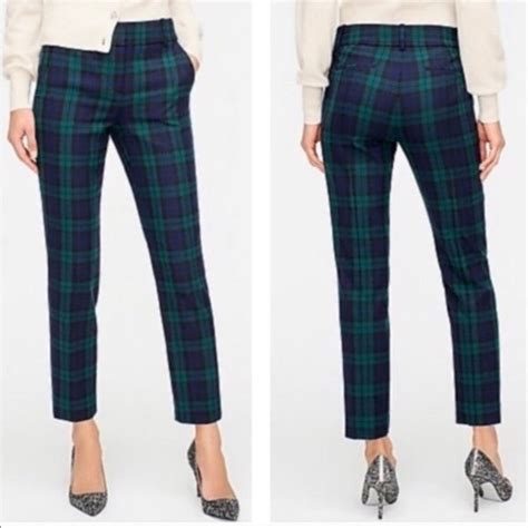 J Crew Pants Jumpsuits J Crew Tartan Plaid Skimmer Pants Wool