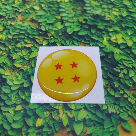 Jual Sticker Timbul Resin Bola Dragon Ball Logo D Motor Stiker Kecil