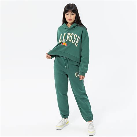 ELLESSE BLUZA Z KAPTUREM RAMO CROP HOODY DGREEN SGP15918502 Kolor