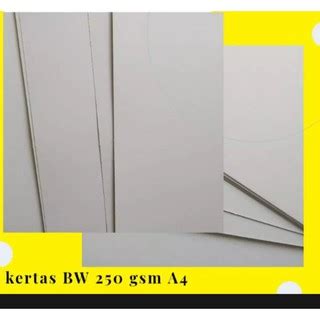 Jual Kertas Bw Blues White 250gr Ukuran A4 Isi 50 Lembar Shopee