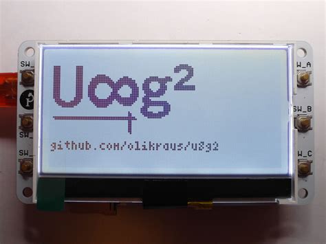 U G Graphics Library For Monochrome Oleds And Lcds Page