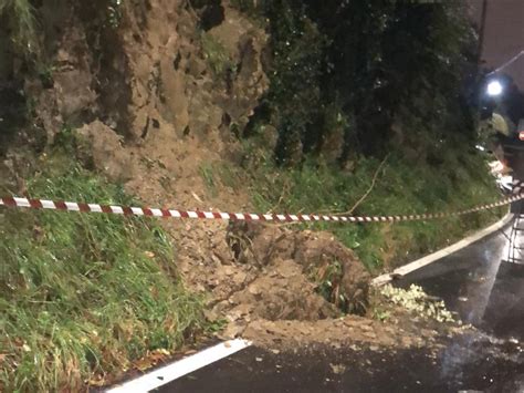 Maltempo Smottamento Sulla Strada Tra Rossino E Erve Lecco Notizie