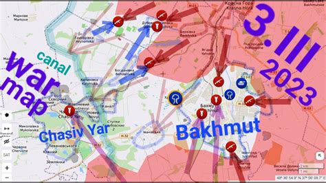 War Ukraine Map Bakhmut Hryhorivka Bohdanivka Youtube