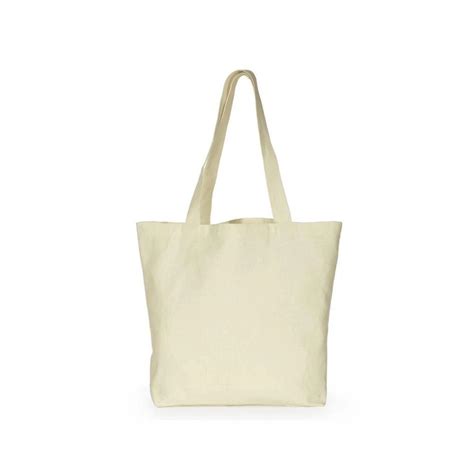 Sacola Ecobag em Algodão Cru alça Branca 40cm x 35cm