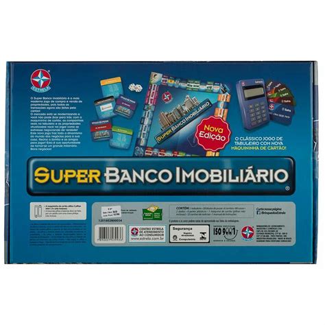 Jogo Super Banco Imobili Rio Estrela Jogos De Tabuleiro Magazine