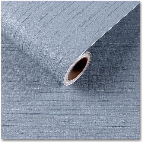 Cre8tive Light Blue Grasscloth Wallpaper Textured Stick And Peel Faux Grass Cloth Wallpaper For