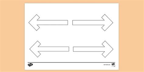 Left And Right Arrows Colouring Colouring Sheet Twinkl