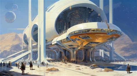 Premium AI Image | Futuristic underworld train station eco architecture ...