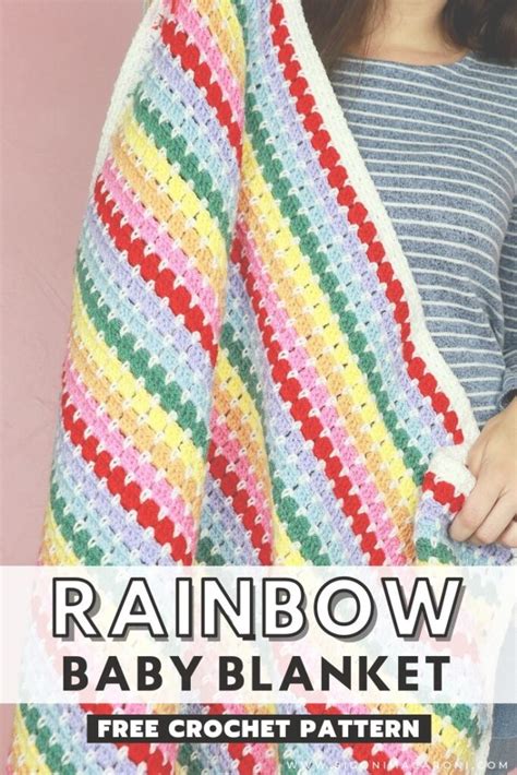 Rainbow Baby Blanket Crochet Pattern