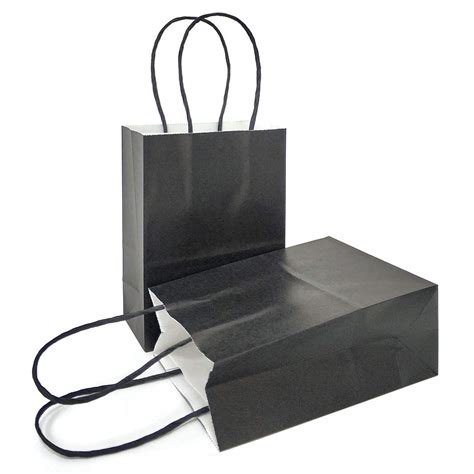 AZOWA Gift Bags Mini Small Kraft Paper Bags With Handles 4 X 2 4 X 6