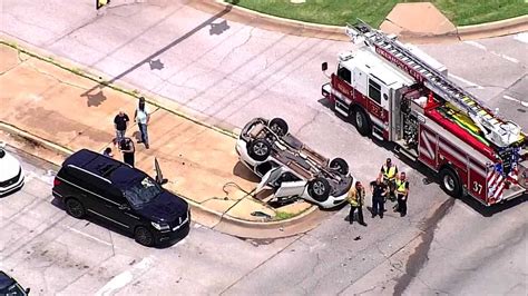 Man Taken To Hospital After Rollover Crash At Okc Intersection