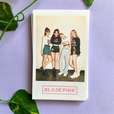 10 Blackpink Polaroid Style Photocards Kpop Etsy México