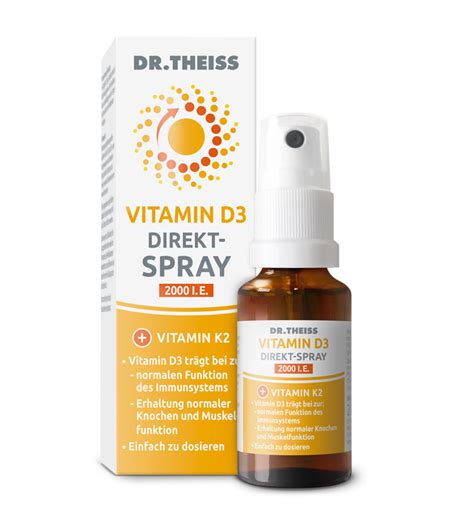 DR THEISS Vitamin D3 Direkt Spray 2000 I E Dr Theiss