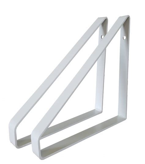 Iron Shelf Supports White Stoer Metaal