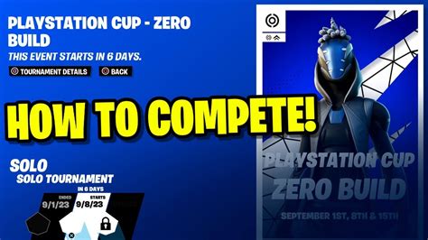 How To Compete In New Playstation Cups In Fortnite Ps Cup Youtube