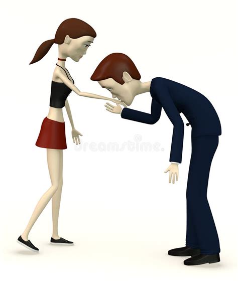 Cartoon Character Kissing Hand Royalty Free Stock Images - Image: 29301979