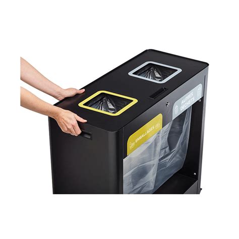 Meuble de tri vigipirate MORA 110 L corbeille d intérieur mobile