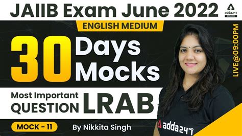 JAIIB Exam June 2022 JAIIB LRB English Medium 30 Days Mocks Class