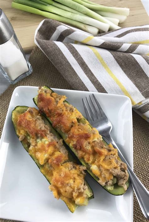 Keto Tuna Melt On Zucchini Everyday Ketogenic