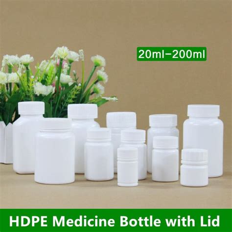 Food Grade Empty Medicine Bottle With Lid High Quality Round Plastic