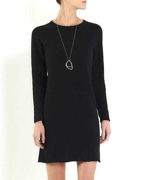 Women's Cashmere Crew Neck Dress | MaisonCashmere