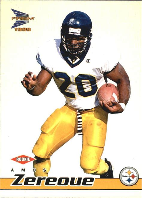 1999 Pacific Prisms Football Card 116 Amos Zereoue Rookie EBay