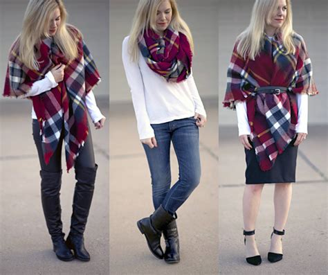 3 façons de porter une écharpe plaid Taaora Blog Mode Tendances Looks