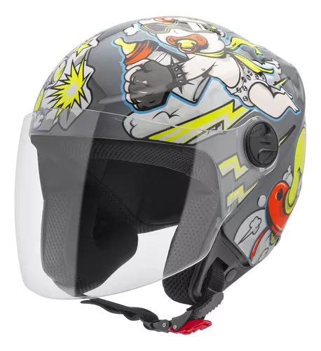 Capacete Aberto Lançamento 2023 Bad Baby New Liberty Three Frete grátis