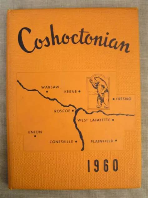 1960 COSHOCTON COUNTY Ohio Schools 7-12e année « The Coshoctonian » Annuaire sympa ! EUR 19,37 ...