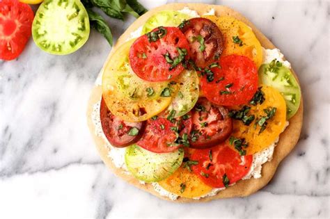 Heirloom Tomato Pizza The Seaside Baker