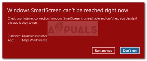 How To Fix Windows Smartscreen Can T Be Reached