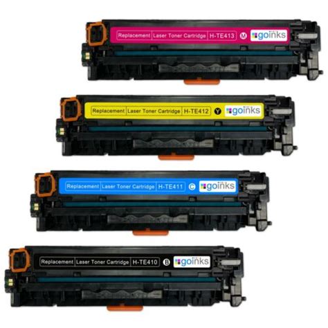 4 Laser Toner Cartridges Set For Hp Laserjet Pro 300 Color M351a And Mfp M375nw Ebay