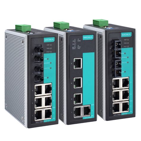 Moxa 5 And 8 Port Entry Level Managed Ethernet Switches