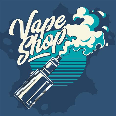 Vape Shop Vector Emblem 9651648 Vector Art At Vecteezy