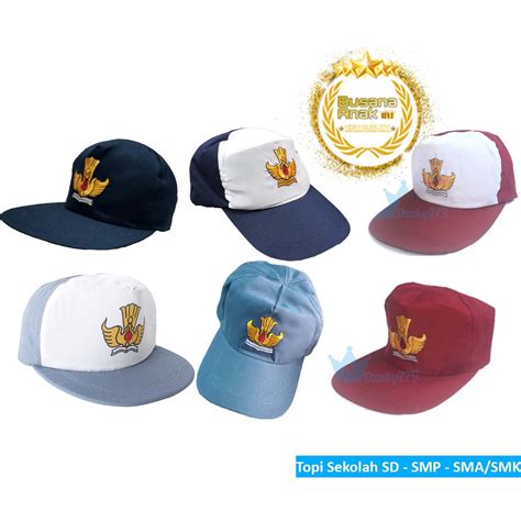 Jual Topi Sekolah Sd Smp Sma Smk Topi Seragam Sekolah Shopee Indonesia