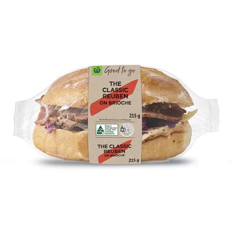 Woolworths Good To Go The Classic Bun Reuben On Brioche G Woolworths