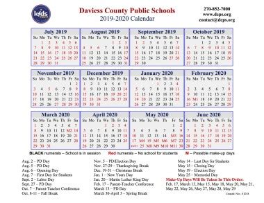 Owensboro Public Schools Calendar 2024 - Schoolcalendars.net