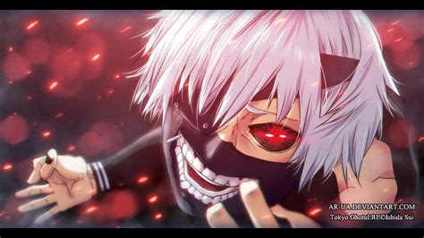 Online crop | HD wallpaper: Anime, Tokyo Ghoul, Boy, Glowing Eyes, Ken Kaneki, Mask, Red Eyes ...