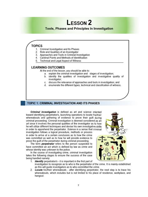 7 Lesson 2 Tools Phases and Principles in Investigation | PDF | Witness ...