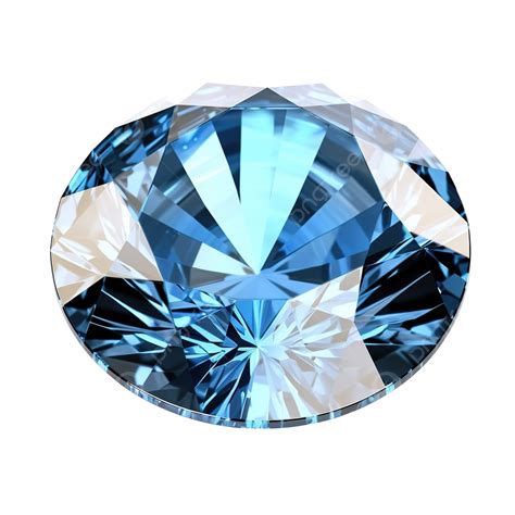 Blue Diamond Gemstone Isolated Diamond Gemstone Isolated Png