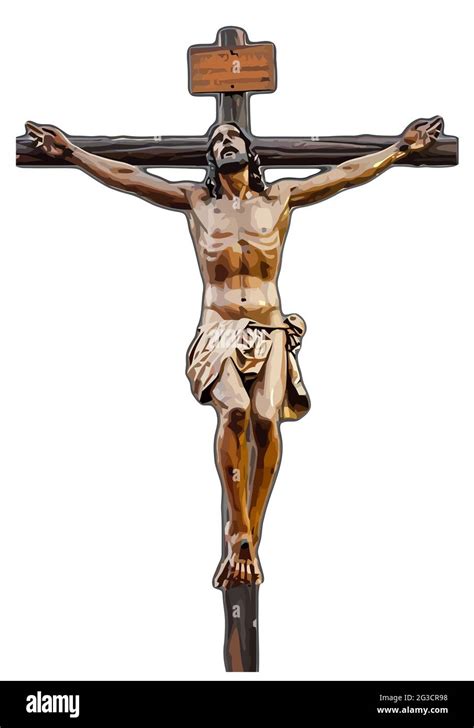 holy jesus christ cross easter illustration Stock Photo - Alamy