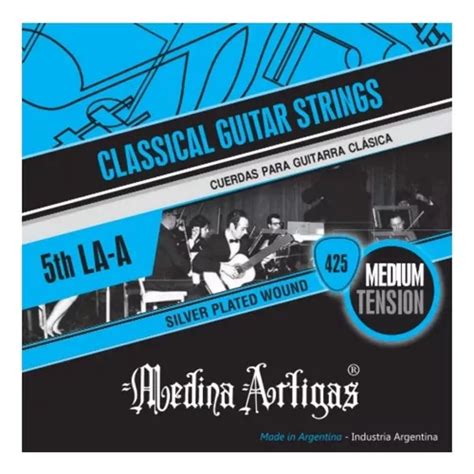 Cuerda Guitarra Clasica Medina Artigas 5 La A Pack X12